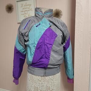 EUC vintage Arctic Cat arctic wear snowmobile jacket coat M w zip out liner